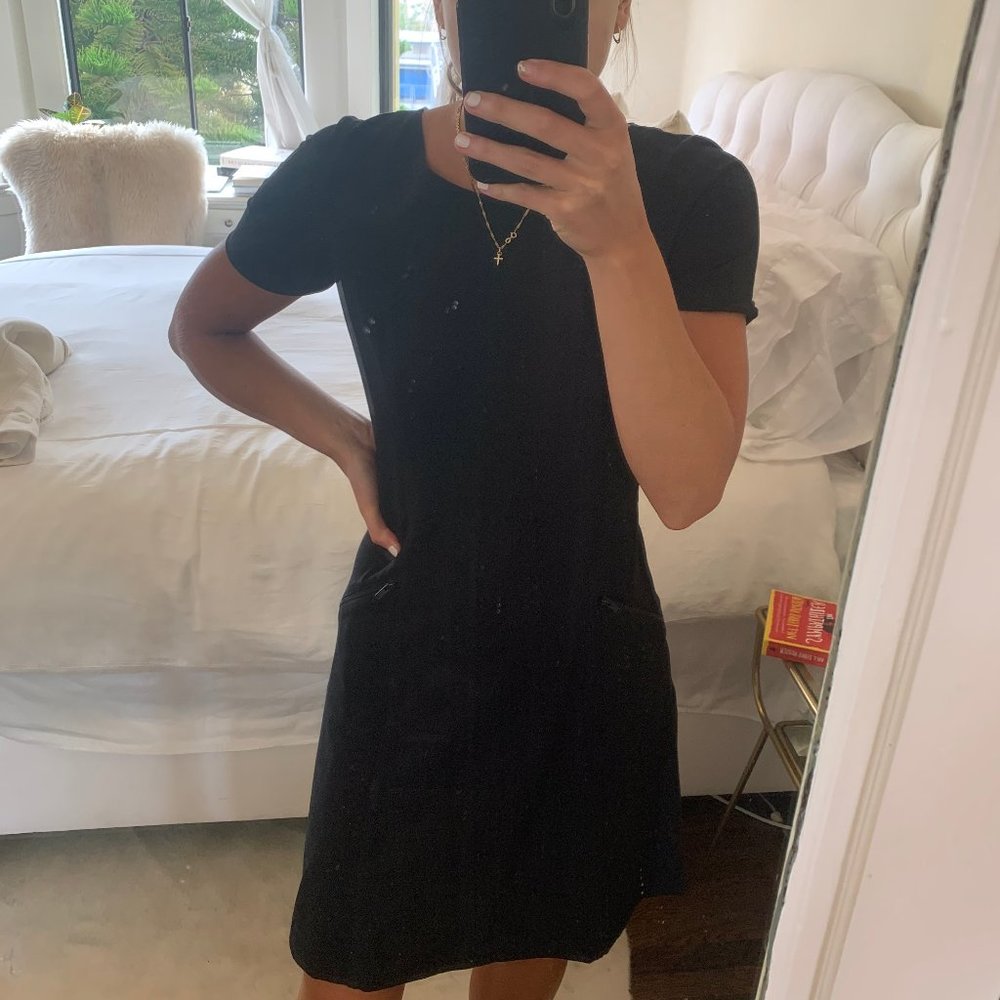 Black Cotton Theory Dress - sz 6